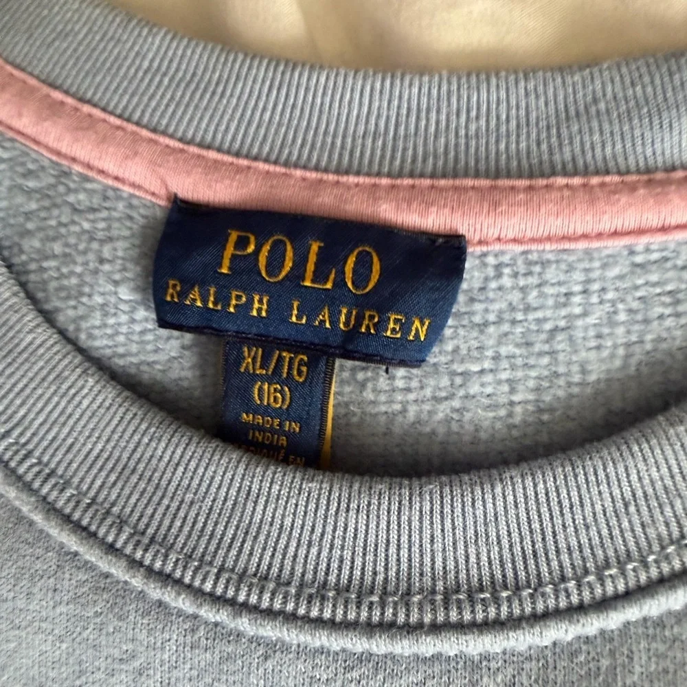 Polo by Ralph Lauren Light Blue Sweatshirt dress with Patchwork Flag